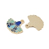 Rack Plating Alloy Enamel Pendants FIND-I038-07E-2