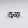 Wave Shaped Brass Cuff Open Rings FS-WG1C725-02-1