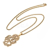 201 Stainless Steel Pendant Necklaces NJEW-K283-09G-2