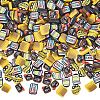 100G 5 Colors School Theme Handmade Polymer Clay Cabochons CLAY-SC0002-03-1