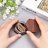 Hexagon Wooden Finger Ring Boxes CON-WH0085-66-8