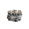Retro Zinc Alloy Rotating Finger Rings FS-WG91BB4-02-5
