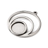 304 Stainless Steel Pendant Cabochon Settings STAS-Z201-03P-2