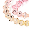 Gradient Color Baking Paint Glass Bead Strands X1-DGLA-A039-T4mm-A02-3