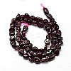 Natural Garnet Nuggets Beads Strands X-G-J335-32-2