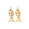 Brass Micro Pave Cubic Zirconia Pendants KK-C143-52A-G-1