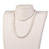 Shell Pearl Beaded Necklaces NJEW-JN01913-01-4