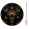 AHADEMAKER 1Pc Cone/Spike/Pendulum Natural Rose Quartz Stone Pendants DIY-GA0004-59B-1