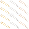 12Pcs 3 Colors Alloy Hair Forks Findings AJEW-GO0001-50-1