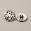 1-Hole Zinc Alloy Shank Button BUTT-WH0028-23AS-1