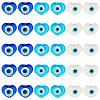 SUPERFINDINGS 30Pcs 3 Colors Handmade Evil Eye Lampwork Beads Strands LAMP-FH0001-10-1