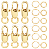 Rack Plating Brass Lobster Claw Clasps KK-BBC0009-98-1