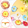 100Pcs Cloth Artificial Sunflower DIY-SP0005-96-3