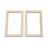 Mini Rectangle Wood Photo Frame Stands AJEW-WH0252-19-1