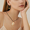 6Pcs 6 Style Natural Shell Pendant Necklaces Set with Wax Cords for Women NJEW-AN0001-42-7