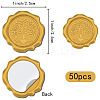 CRASPIRE Adhesive Wax Seal Stickers DIY-CP0009-12D-2