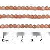 Natural Peach Moonstone Beads Strands X-G-C127-A02-02-4