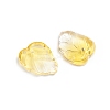 Two-Tone Transparent Glass Charms GLAA-H016-15J-2