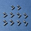 10Pcs 201 Stainless Steel Stud Earring Findings with Hole EJEW-FS0001-14D-7