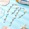Natural Sea Shell Beads Hanging Ornaments HJEW-JM02985-1