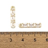 Brass Micro Pave Clear Cubic Zirconia Pendants KK-L212-12G-3