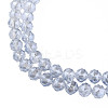 Electroplate Transparent Glass Bead Strands EGLA-N002-34B-F03-3