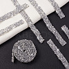 Hotfix Rhinestone Ribbon YS-TAC0001-07-4