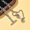 304 Stainless Steel Toggle Heart Y Necklaces for Women NJEW-M101-04P-3
