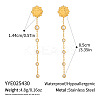 304 Stainless Steel Tassel Stud Earrings LS-GP9116-1-1
