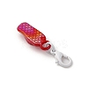 Flip Flops Acrylic Pendant Decorations HJEW-JM03463-4