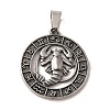 304 Stainless Steel Pendants STAS-C084-01F-AS-1