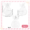 2Pcs Hanging Glass Candle Holders AJEW-SC0002-51-2