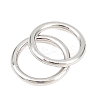 Brass Closed Jump Rings KK-D257-01P-01-2