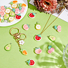24Pcs 6 Styles Opaque Resin Pendants RESI-ME0001-03-5