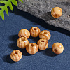 Undyed Natural Wood Beads X-TB611Y-6mm-LF-5