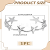 1Pc Stainless Steel Open Cuff Bangles for Women BJEW-LP0003-48B-2