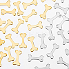 40Pcs 2 Colors 304 Stainless Steel Charms STAS-DC0012-66-3