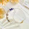 Evil Eye Glass Pendant Decorations HJEW-MA00030-4