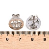 Flower 304 Stainless Steel Stud Earrings EJEW-H175-01P-5