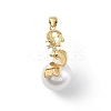 Rack Plating Brass Micro Pave Cubic Zirconia Constellation Pendants KK-C021-09G-1