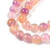Dyed Natural White Jade Beads Strands G-T138-6mm-210-14-3