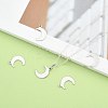 Non-Tarnish Crescent Moon Stainless Steel Charms Pendants X-STAS-Q168-06-5