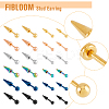 24Pcs 12 Style 303 Stainless Steel Cartilage Earrings EJEW-FI0002-49-3
