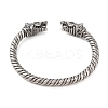 Viking 304 Stainless Steel Open Cuff Bangles for Men BJEW-U001-07B-G-3