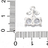Brass Micro Pave Cubic Zirconia Charms KK-A240-20P-3
