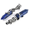 Dyed Natural Lapis Lazuli Faceted Double Termimal Pointed Big Pendants G-P547-03AS-05A-2