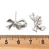 Brass Stud Earring Findings KK-K371-35P-3