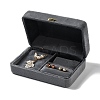 Rectangle Iron Covered with Velvet Jewelry Set Storage Boxes CON-K002-07B-3