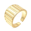 Rack Plating Brass Open Cuff Rings for Women RJEW-M022-21G-1