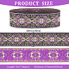 Ethnic Style Embroidery Polyester Ribbons OCOR-WH0070-04B-2